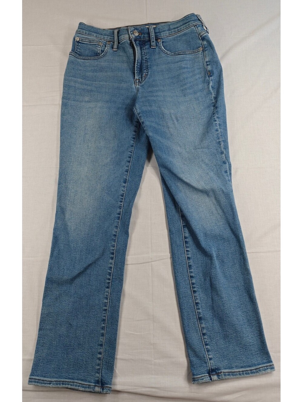 Madewell Women’s Blue Stretch Jeans Bootcut Flare Mid Rise Tencel Denim